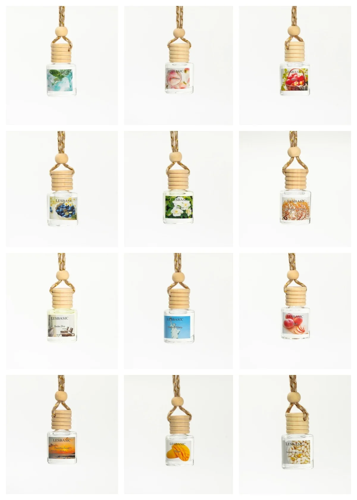 Mini Glass Bottle Hanging Car  - Home Fragrance Options 评论和价格