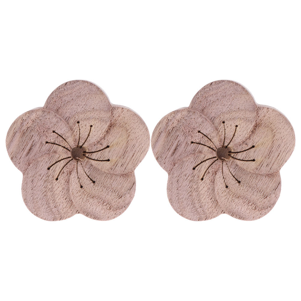 2Pcs Plum Blossom Wooden Essen - Home Fragrance Essential Oils 评论和价格