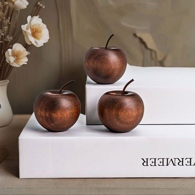 3/1Pcs Wooden Apple Shaped Ess - Home Fragrance No 3 评论和价格