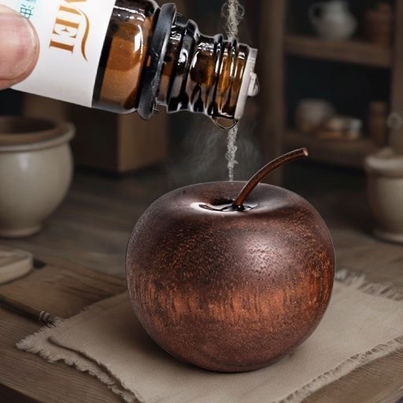 3/1Pcs Wooden Apple Shaped Ess - Home Fragrance No 3 评论和价格