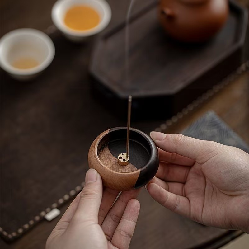Solid Wood Tai Chi Incense Ins - Shop Home Fragrance 评论和价格