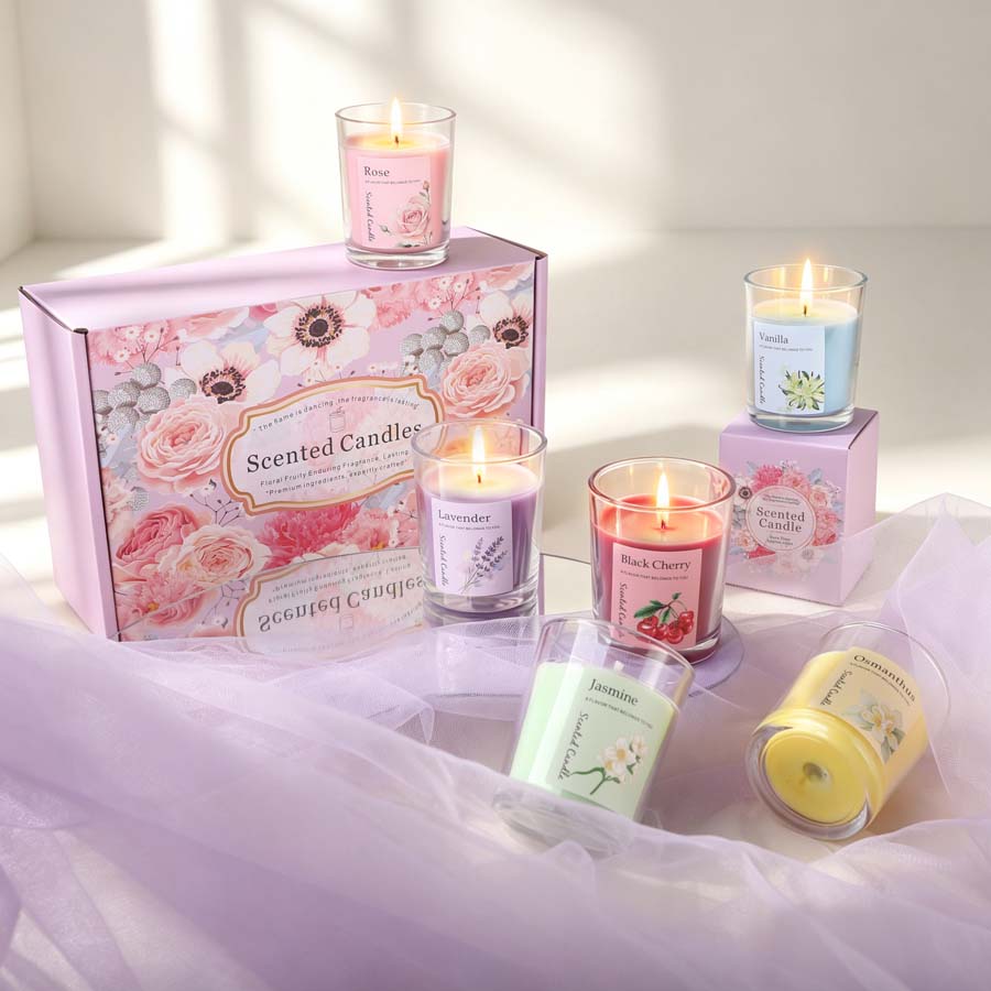 Aromatherapy Scented Candle Gi - Home Fragrance Jar 评论和价格