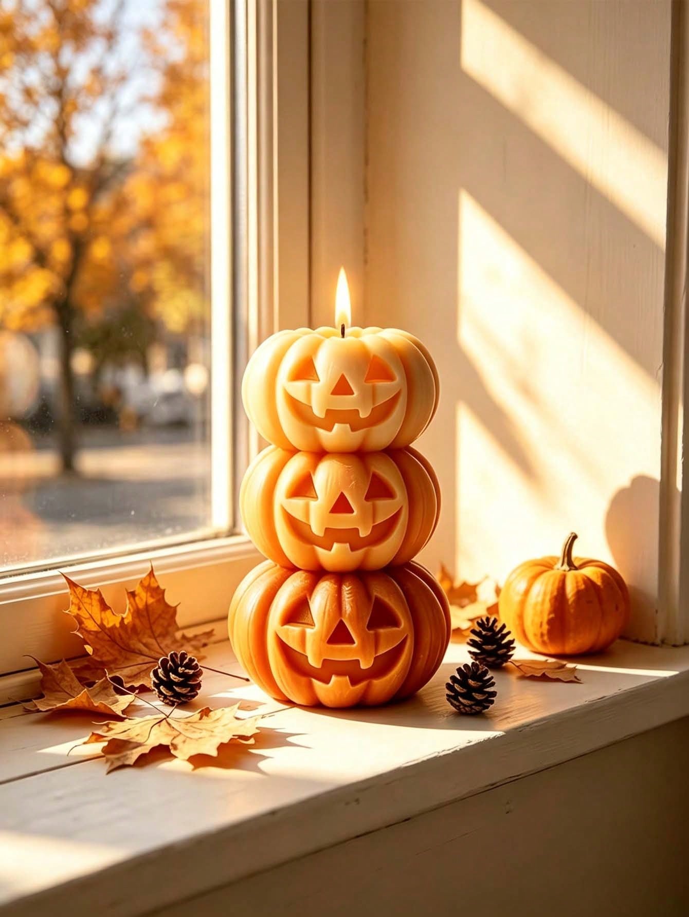 1pc Halloween 3-Layer Pumpkin  - Home Fragrances 评论和价格