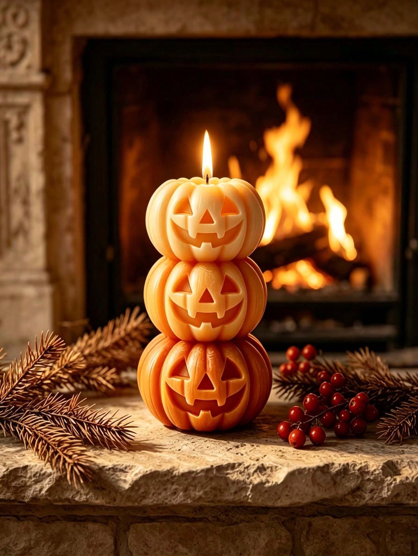 1pc Halloween 3-Layer Pumpkin  - Home Fragrances 评论和价格